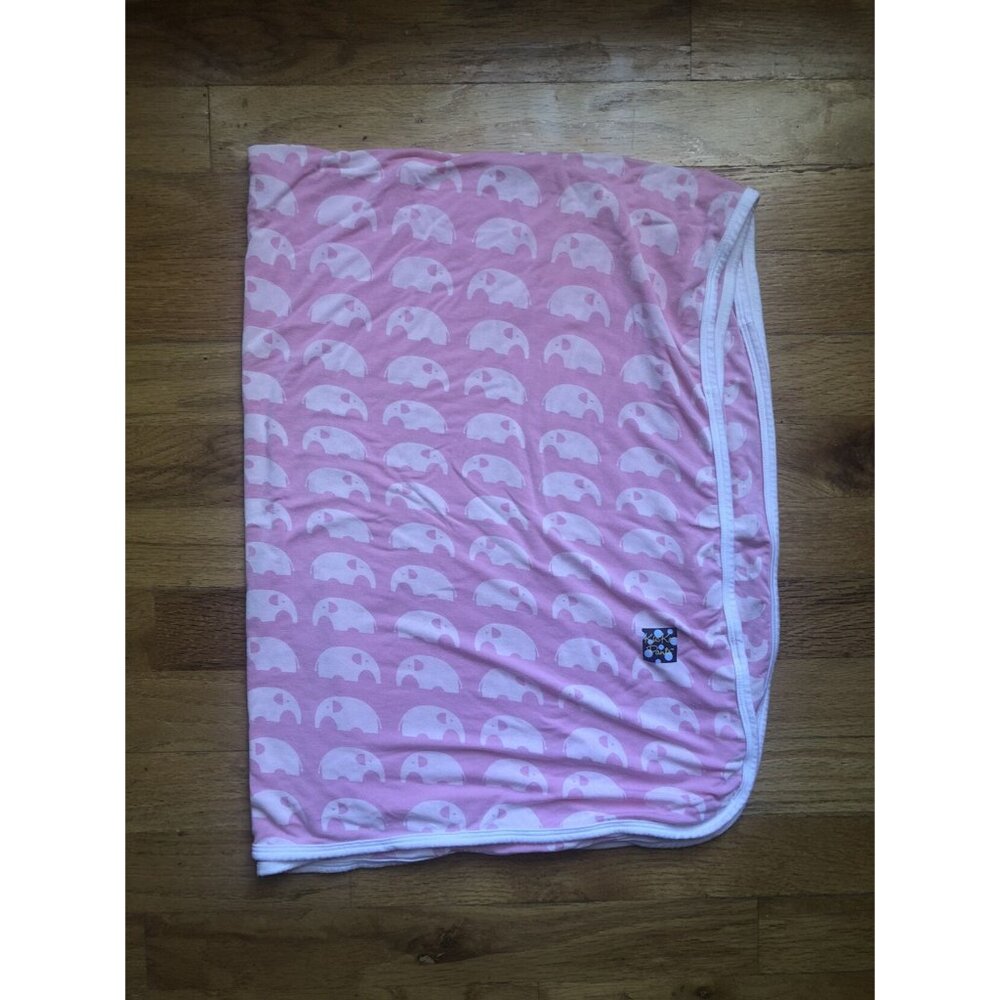 Kickee Pants Pink Elephant Blanket